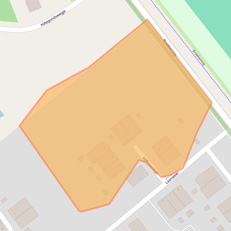 Kaart van postcodegebied 1991ZB.