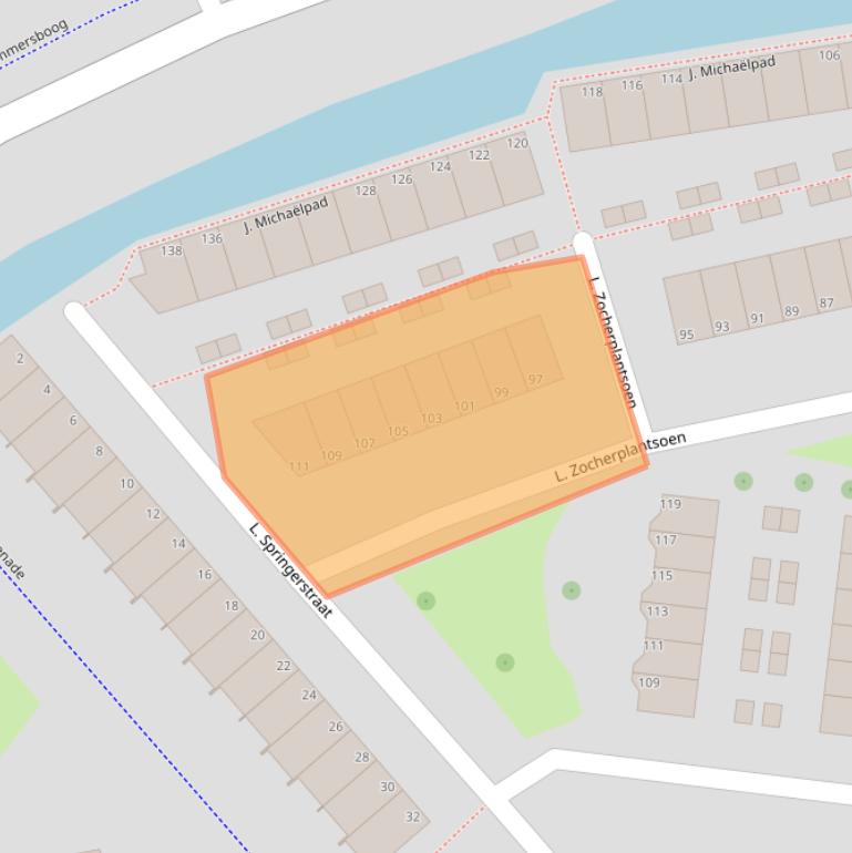 Kaart van postcodegebied 1992AH.