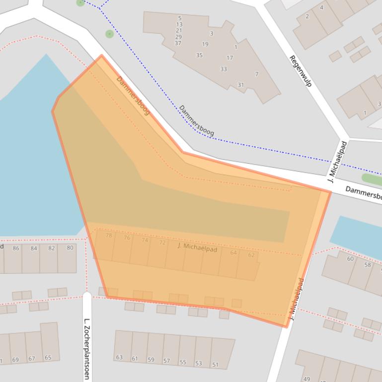 Kaart van postcodegebied 1992AS.