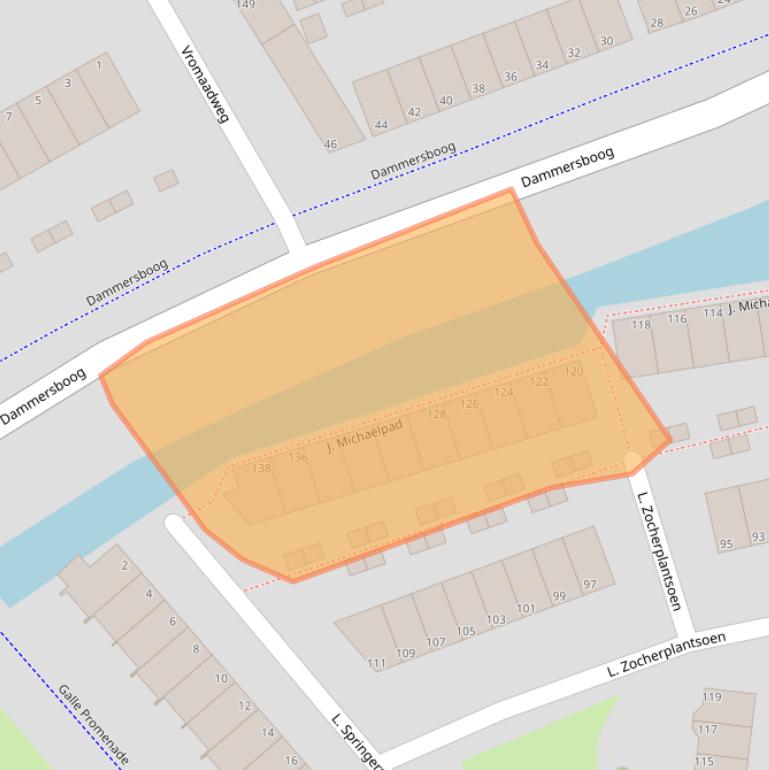 Kaart van postcodegebied 1992AW.
