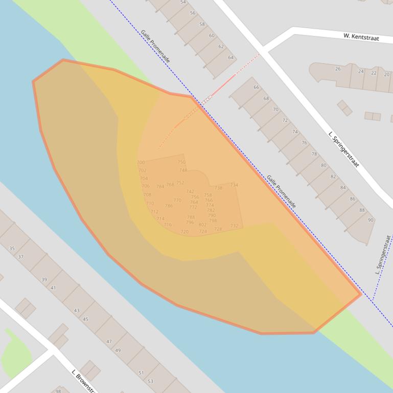 Kaart van postcodegebied 1992AZ.