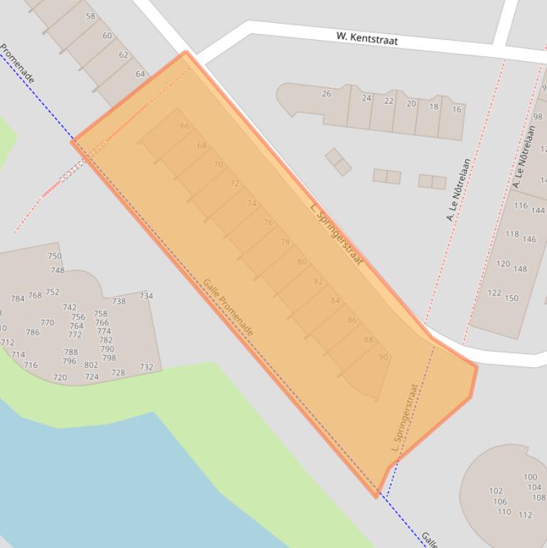 Kaart van postcodegebied 1992BZ.