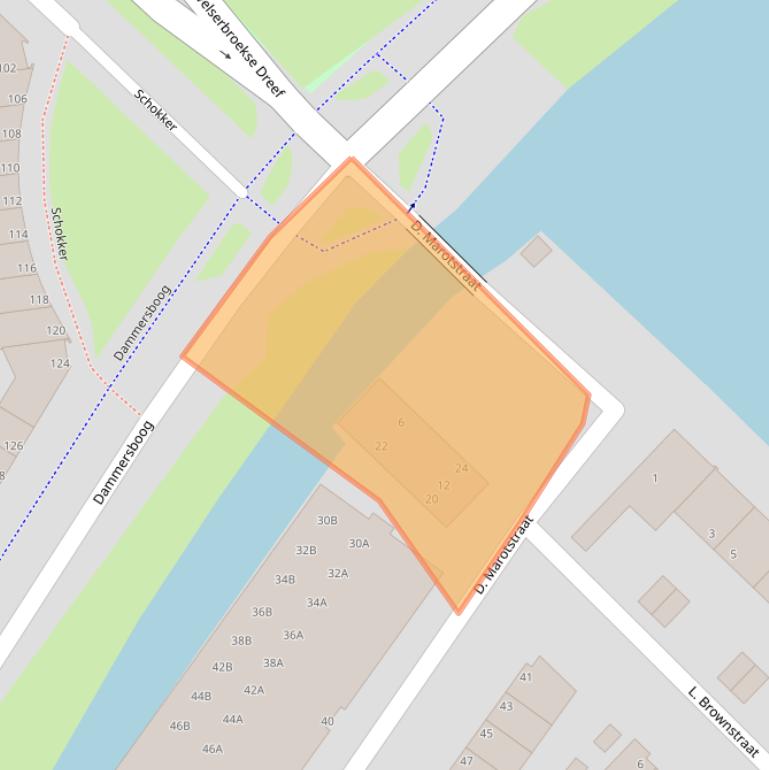 Kaart van postcodegebied 1992HA.