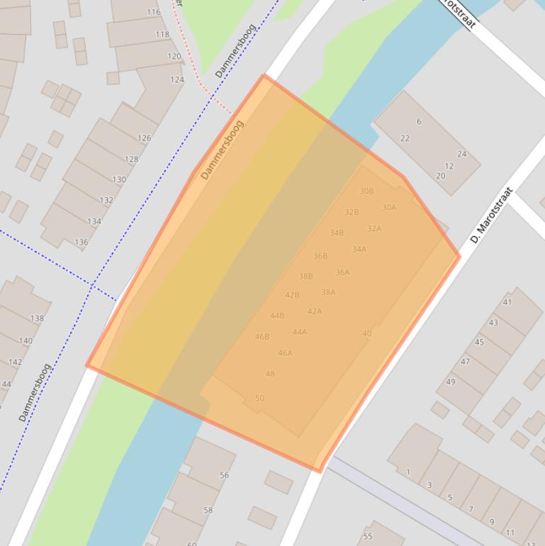 Kaart van postcodegebied 1992HB.