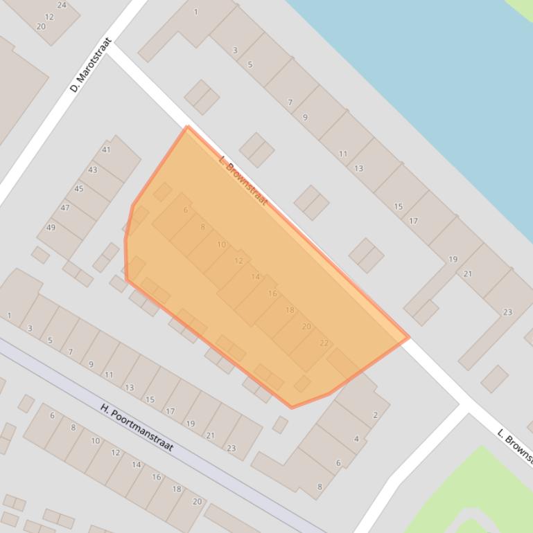 Kaart van postcodegebied 1992HV.