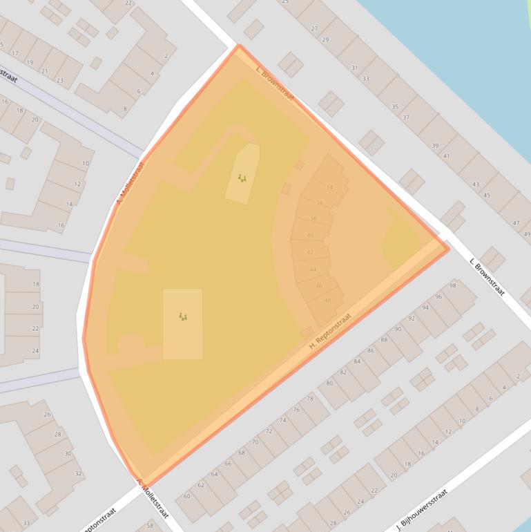 Kaart van postcodegebied 1992HW.