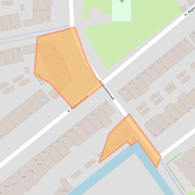 Kaart van postcodegebied 1992JD.