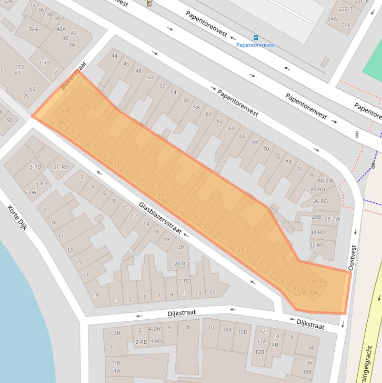 Kaart van postcodegebied 2011AP.