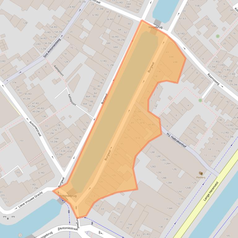 Kaart van postcodegebied 2011BC.