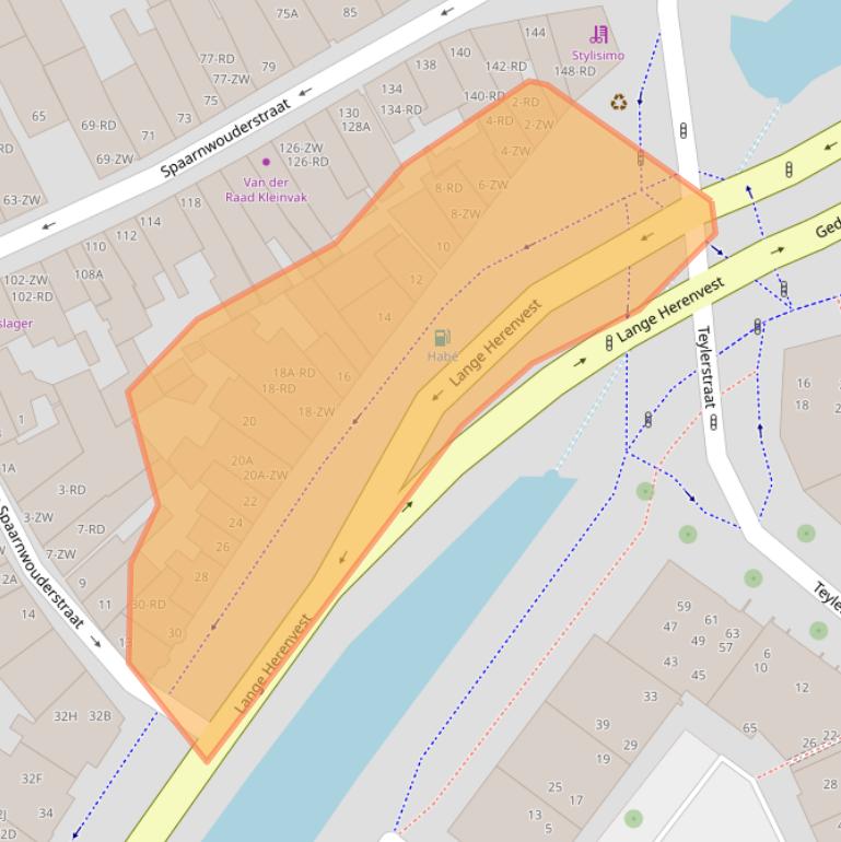 Kaart van postcodegebied 2011BS.