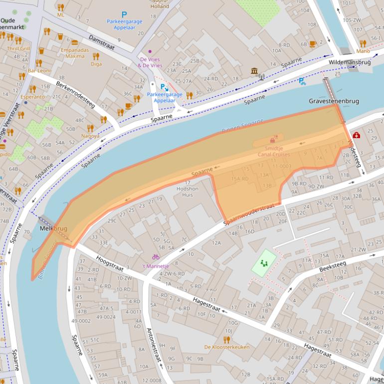 Kaart van postcodegebied 2011CC.