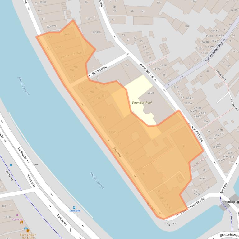 Kaart van postcodegebied 2011CG.