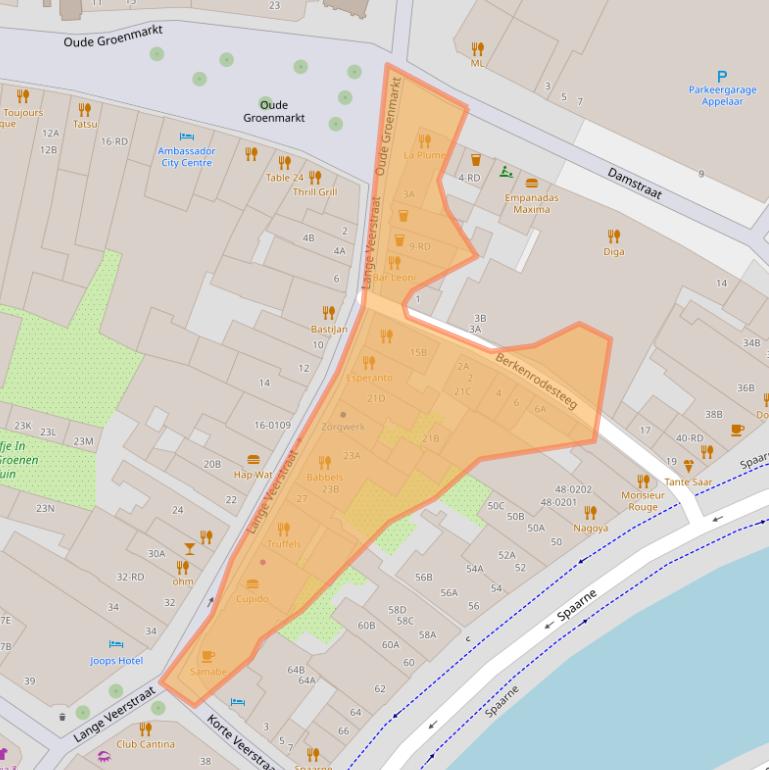 Kaart van postcodegebied 2011DA.