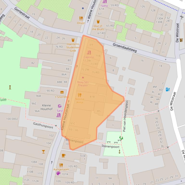 Kaart van postcodegebied 2011DJ.