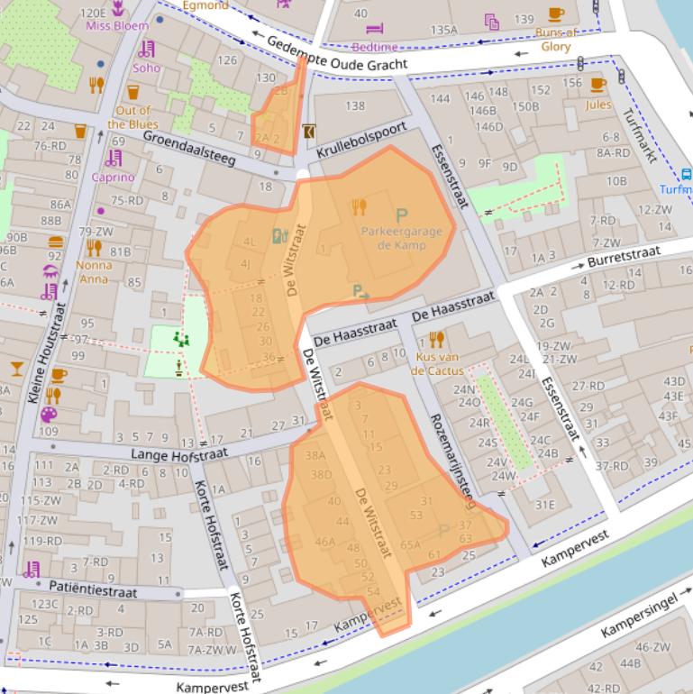 Kaart van postcodegebied 2011DV.