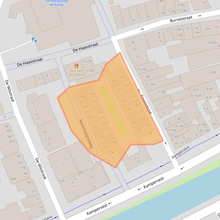 Kaart van postcodegebied 2011DX.