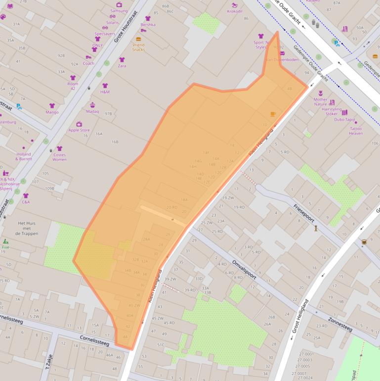 Kaart van postcodegebied 2011EG.