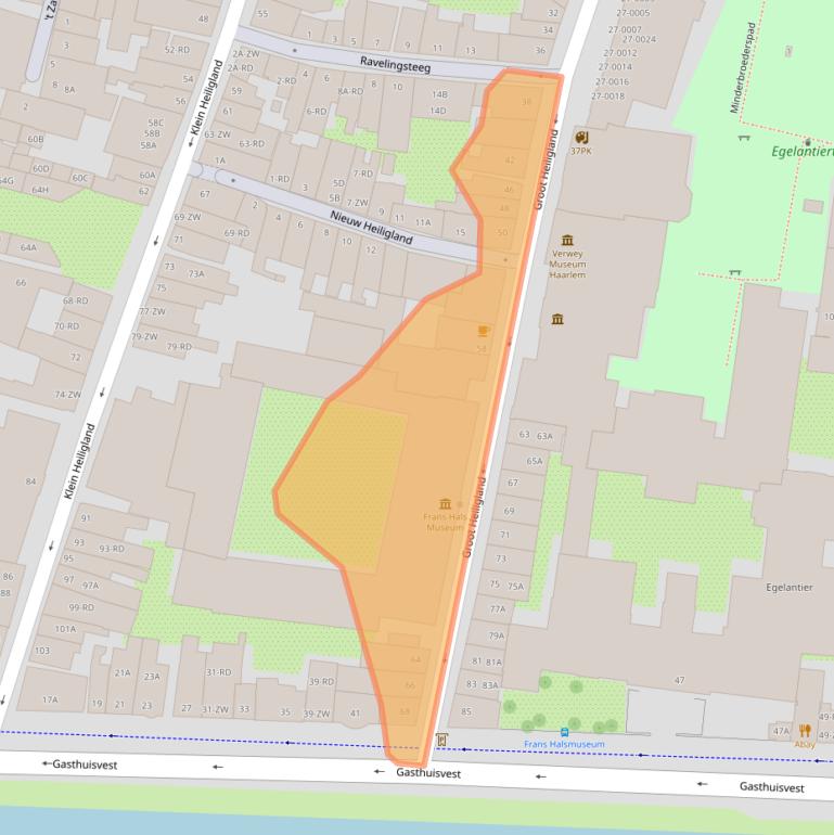 Kaart van postcodegebied 2011ES.