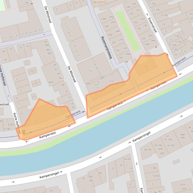 Kaart van postcodegebied 2011EX.