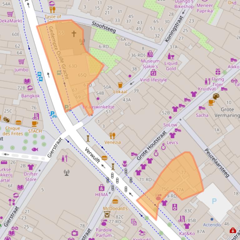 Kaart van postcodegebied 2011GM.