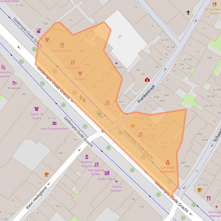 Kaart van postcodegebied 2011GN.