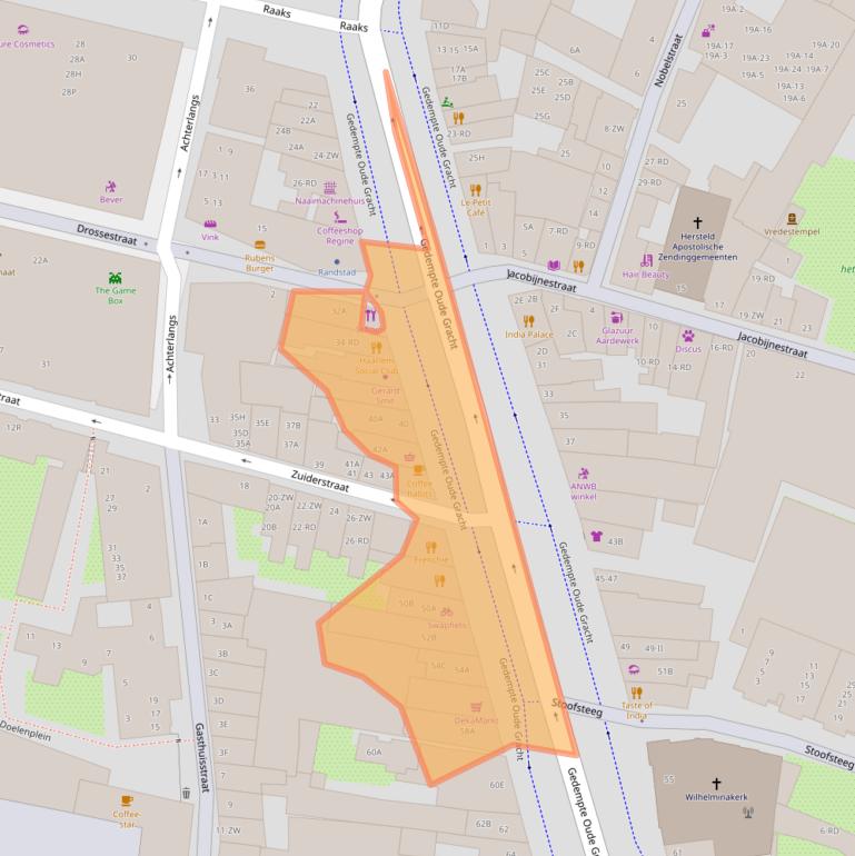 Kaart van postcodegebied 2011GS.