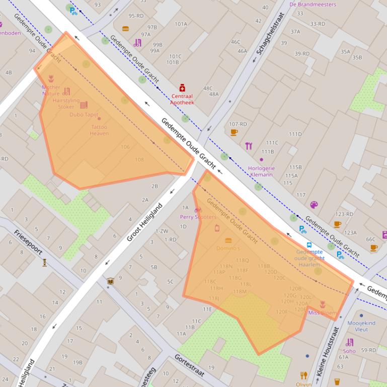 Kaart van postcodegebied 2011GW.