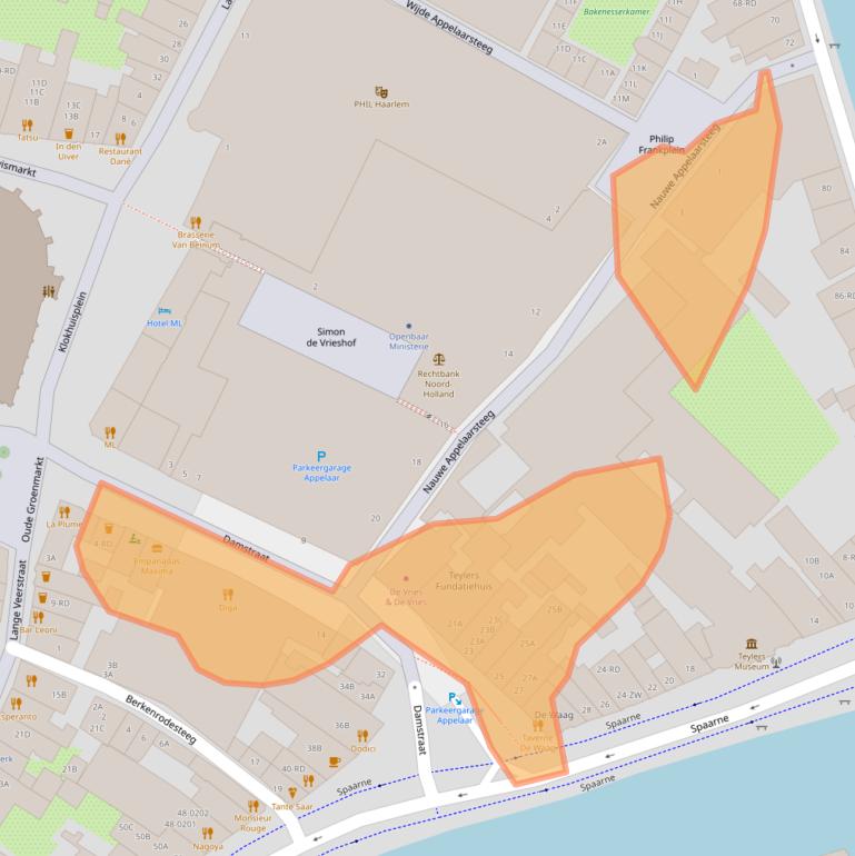 Kaart van postcodegebied 2011HA.