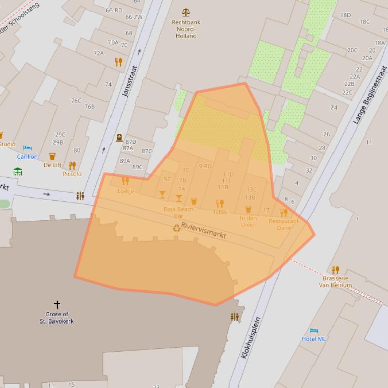 Kaart van postcodegebied 2011HJ.