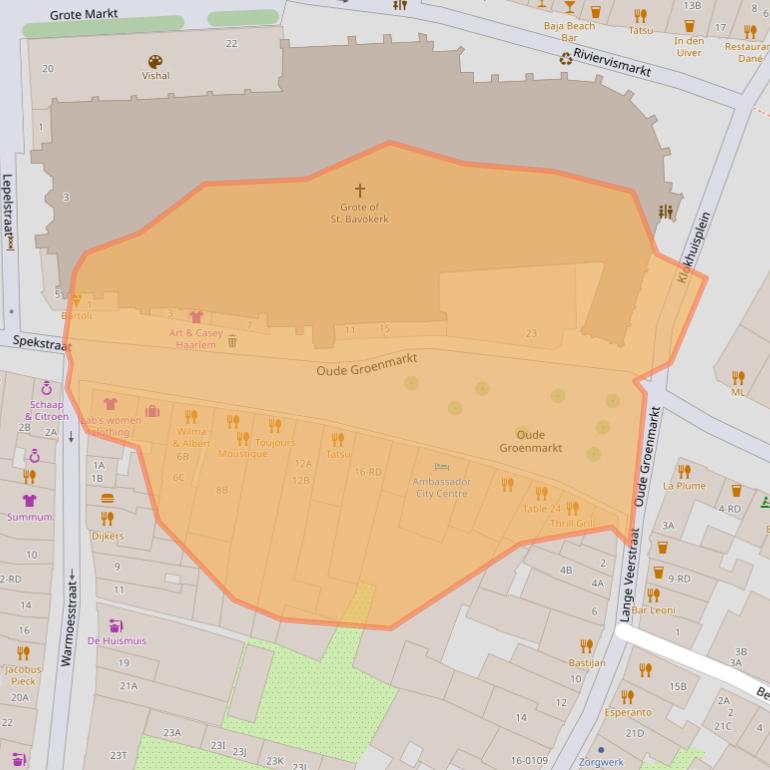 Kaart van postcodegebied 2011HL.