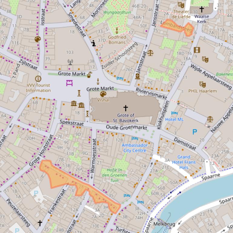 Kaart van postcodegebied 2011HS.