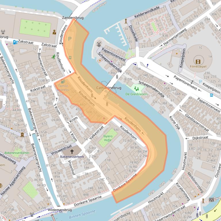 Kaart van postcodegebied 2011JD.