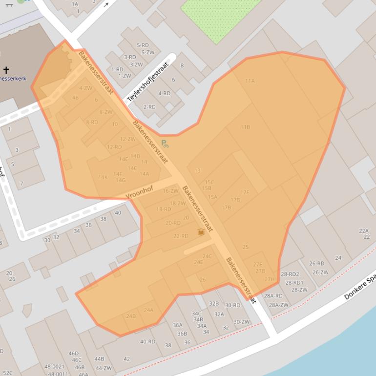 Kaart van postcodegebied 2011JJ.