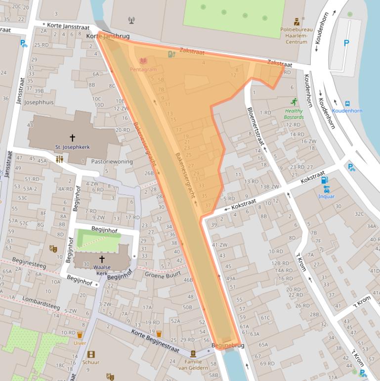 Kaart van postcodegebied 2011JS.