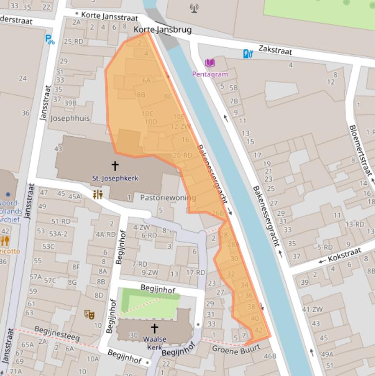 Kaart van postcodegebied 2011JW.