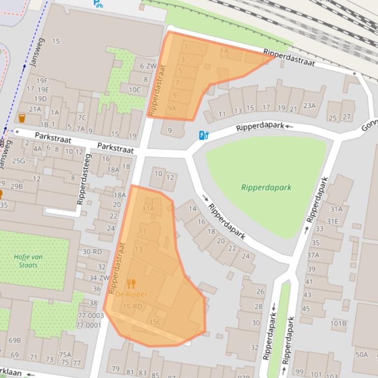 Kaart van postcodegebied 2011KG.