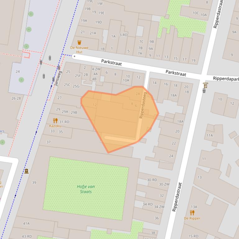 Kaart van postcodegebied 2011KK.