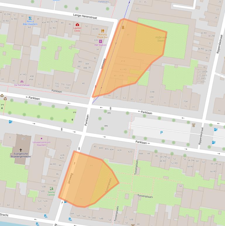 Kaart van postcodegebied 2011KM.