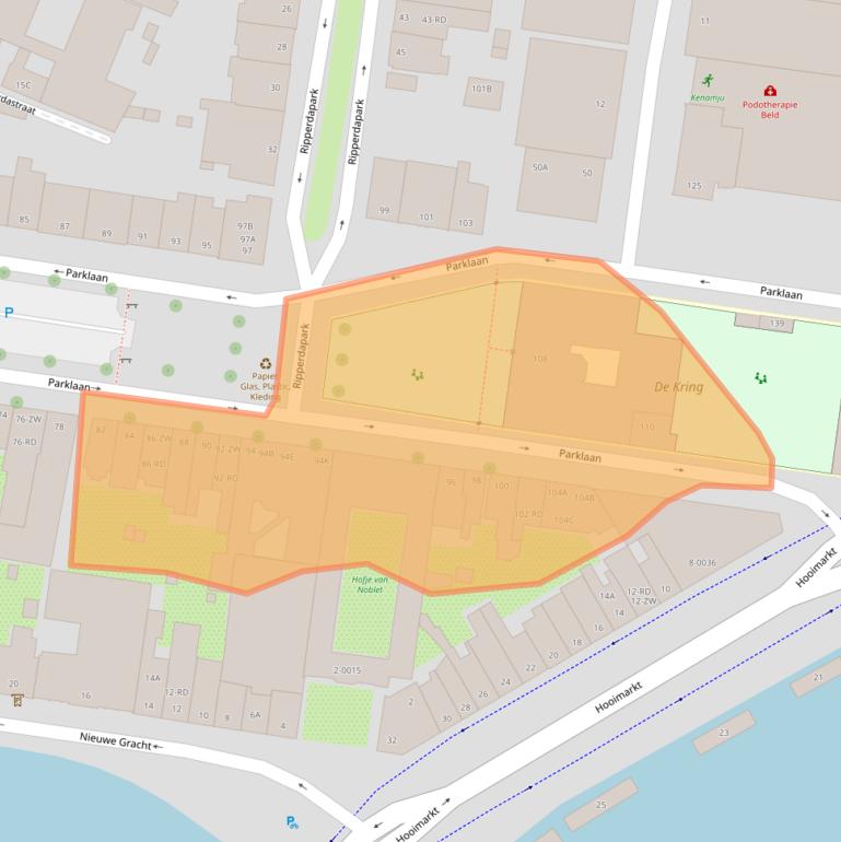 Kaart van postcodegebied 2011KZ.