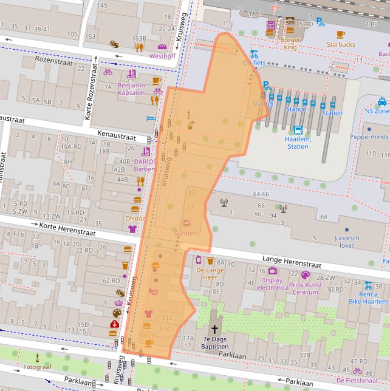 Kaart van postcodegebied 2011LA.