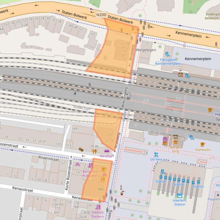 Kaart van postcodegebied 2011LC.