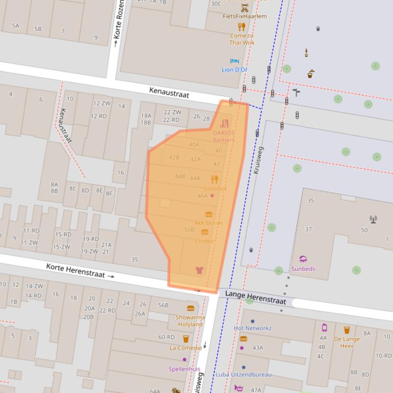 Kaart van postcodegebied 2011LD.