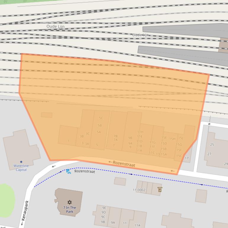 Kaart van postcodegebied 2011LS.