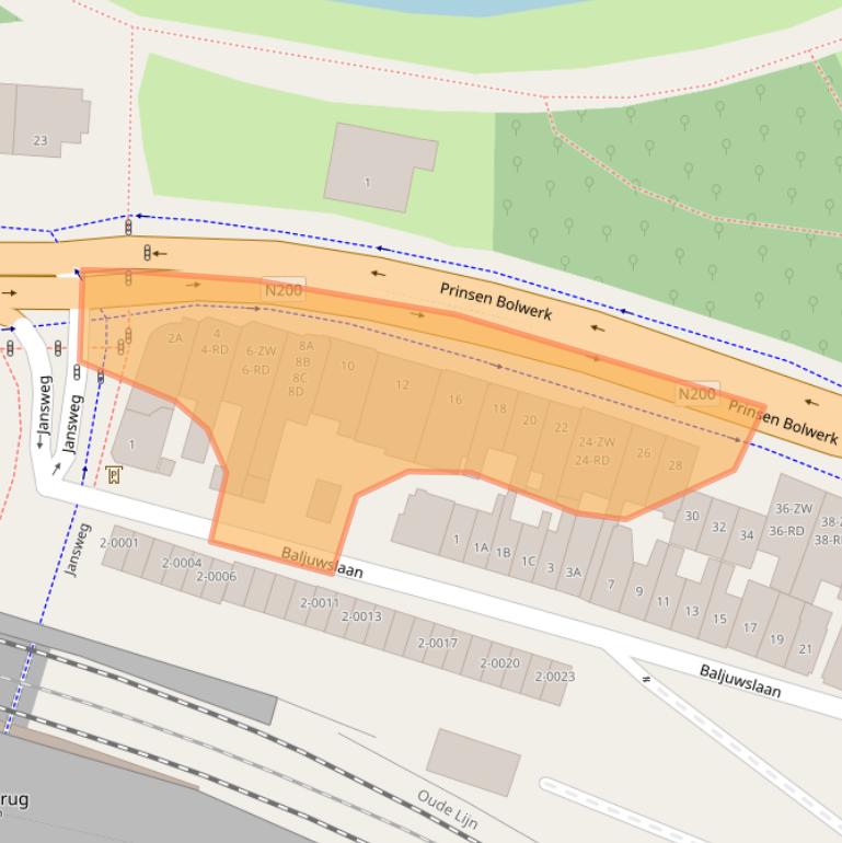 Kaart van postcodegebied 2011MB.