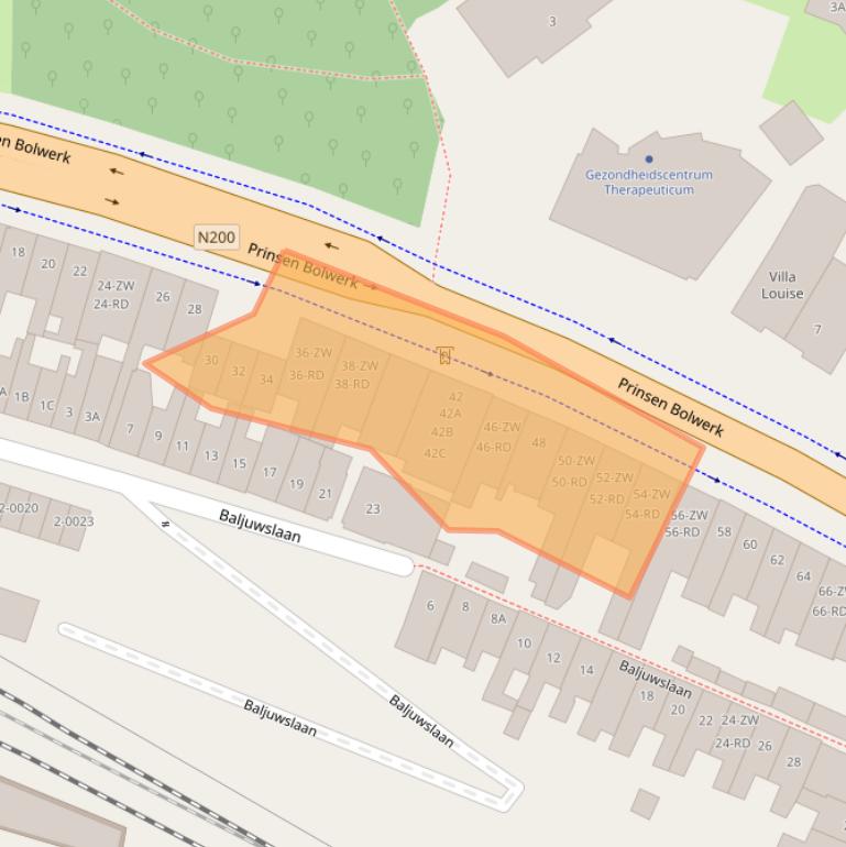 Kaart van postcodegebied 2011MC.