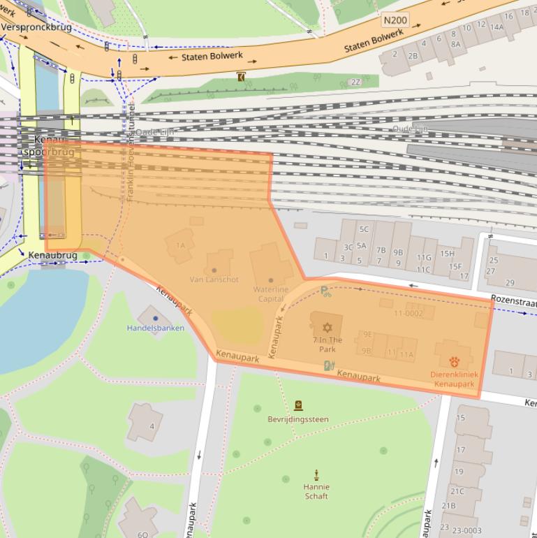 Kaart van postcodegebied 2011MP.