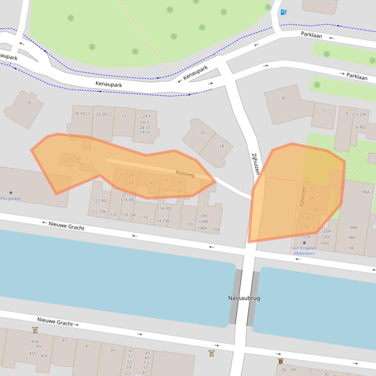 Kaart van postcodegebied 2011NA.
