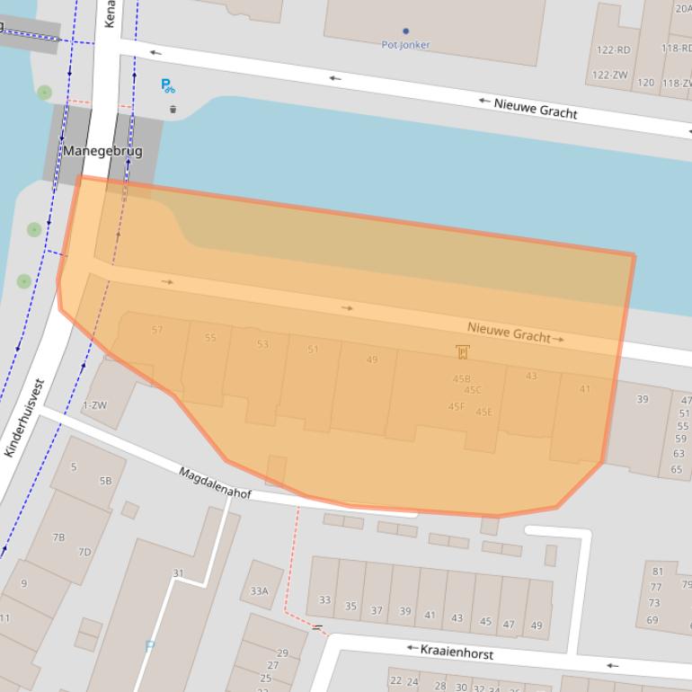Kaart van postcodegebied 2011ND.