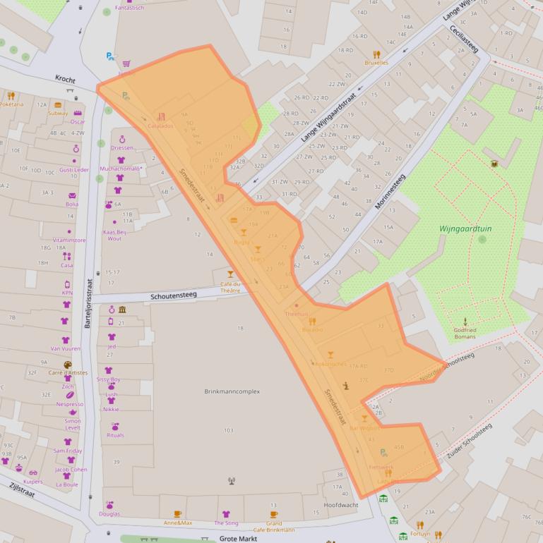 Kaart van postcodegebied 2011RE.