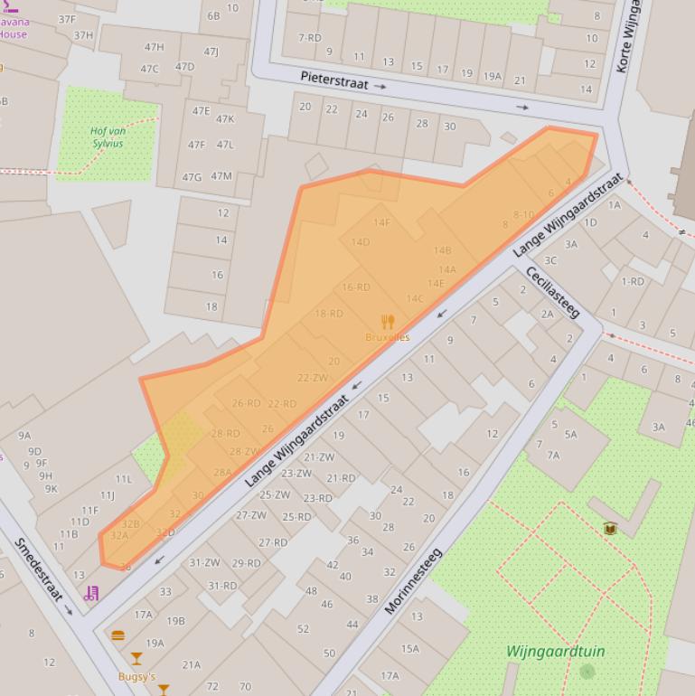 Kaart van postcodegebied 2011RL.